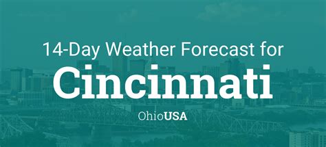 Detailed weather forecast in Cincinnati for 14 days, Ohio. Exact wind, temperature, clouds and atmospheric pressure data for next 2 weeks. Hourly Week Weather for 14 …